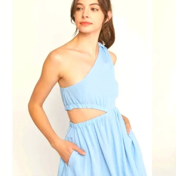 knee length dresses for ladies Theo Button Down Midi Dress-Chambray – Missy's Boutique
